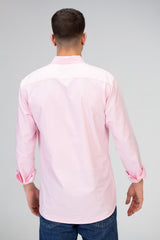 Mens Basic Plain Slim Fit Long Sleeves Shirt