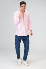 Mens Basic Plain Slim Fit Long Sleeves Shirt