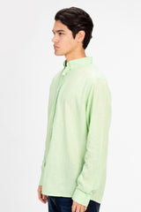 Men's Basic Linen Regular Fit Shirt