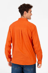 Men's Basic Linen Regular Fit Shirt