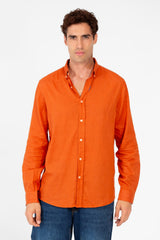 Men's Basic Linen Regular Fit Shirt