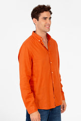 Men's Basic Linen Regular Fit Shirt