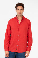 Men's Basic Linen Regular Fit Shirt