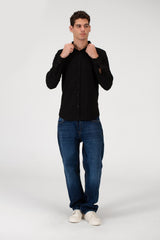 Men's Slim Fit Long Sleeve Basic Shirt