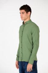 Men's Slim Fit Long Sleeve Basic Shirt