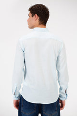 Men's Slim Fit Long Sleeve Basic Shirt