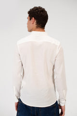 Men's Slim Fit Long Sleeve Basic Shirt