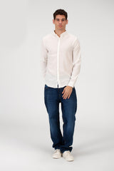 Men's Slim Fit Long Sleeve Basic Shirt