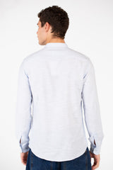 Men's Basic Slim Fit Long Sleeved Shirt