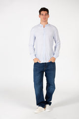 Men's Basic Slim Fit Long Sleeved Shirt