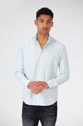 Men's Basic Plain Button Front Shirt In Poplin Material