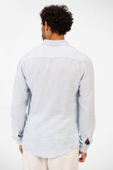 Men's Basic Plain Linen Shirt High Quality Regular Fit Long Sleeve