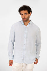 Men's Basic Plain Linen Shirt High Quality Regular Fit Long Sleeve