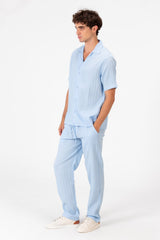 Men's Slim Fit Linen Breathable Outfit Set