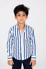 Boys Small Striped Colorful Shirt