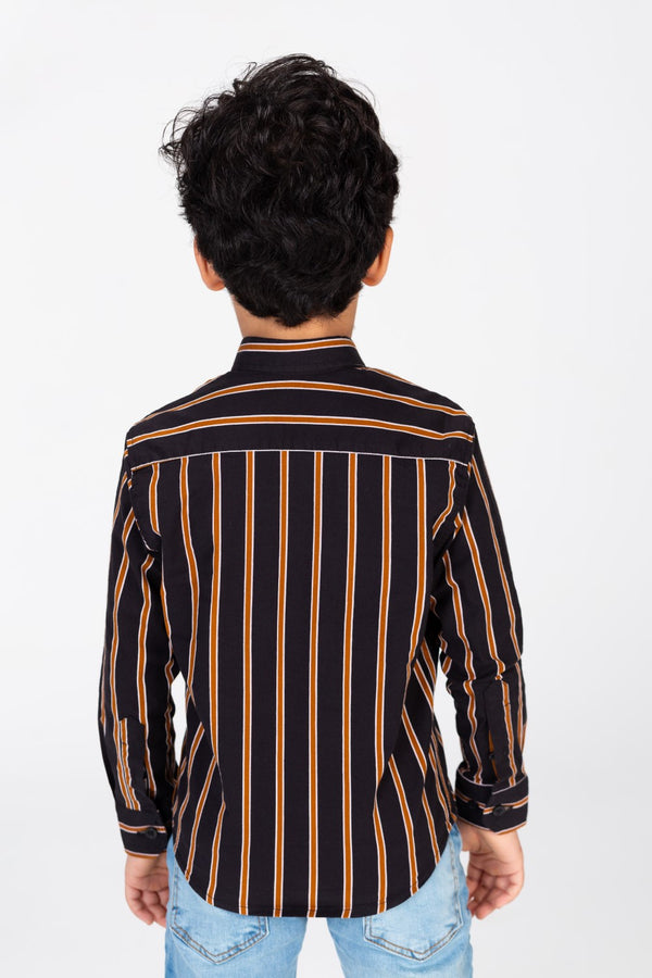 Boys Small Striped Colorful Shirt