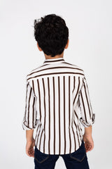 Boys Small Striped Colorful Shirt