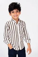 Boys Small Striped Colorful Shirt