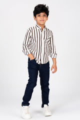 Boys Small Striped Colorful Shirt