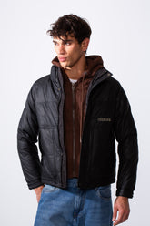 Men's Double Layer Casual Hooded Waterproof Jacket