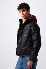 Men's Double Layer Casual Hooded Waterproof Jacket