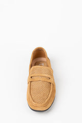 Men’s Tomato Store Perforated Suede Loafers Flexible Low-Profile Shoes
