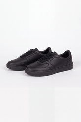 Women's Tomato Store Leather-Look Sneakers Perforated Toe Detail Lace-Up Design Shoes