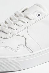 Men's Tomato Store Clean Court Sneakers Smooth Plain Upper With Perforated Toe Detail Panel Stitch Lines Lace Up Front Textured Platform Shoes