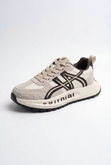 Men’s Tomato Store Retro Sneakers Contrast Panel Details Lace Up Closure Duck Shoes