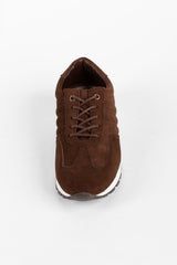 Men’s Low-Top Tan Leather Collar Comfort Breathable Gum Rubber Tomato Store Shoes