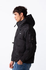 Men's Hood Waterproof Front Pockets Jacket