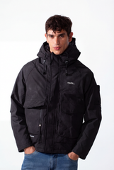 Men's Hood Waterproof Front Pockets Jacket