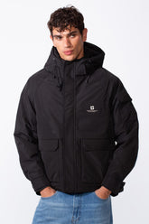 Men's Tomato Winter Waterproof Hooded Casual Jacket