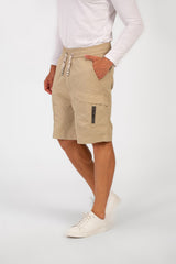 Men's Summer Basic Waterproof Short With Elastic Waistband And Zippered Pockets