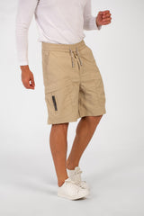 Men's Summer Basic Waterproof Short With Elastic Waistband And Zippered Pockets