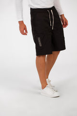 Men's Summer Basic Waterproof Short With Elastic Waistband And Zippered Pockets