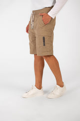 Men's Summer Basic Waterproof Short With Elastic Waistband And Zippered Pockets