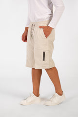 Men's Summer Basic Waterproof Short With Elastic Waistband And Zippered Pockets