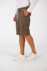 Men's Summer Basic Waterproof Short With Elastic Waistband And Zippered Pockets