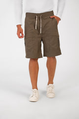 Men's Summer Basic Waterproof Short With Elastic Waistband And Zippered Pockets