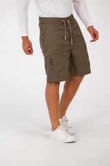 Men's Summer Basic Waterproof Short With Elastic Waistband And Zippered Pockets