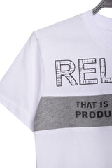 Boy's Front Printed Unique Design Made Of Soft Cotton T-shirt