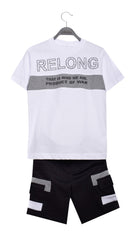 Boy's Front Printed Unique Design Made Of Soft Cotton T-shirt