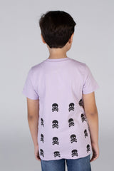 Boys Printed Round Neck Regular Fit T-shirt With Short Sleeves
