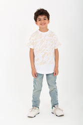 تيشيرت نصف كم أولاد مطبوع بقصة مريحة