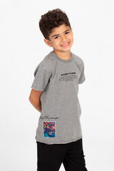 Boy's Graphic Print Short Sleeve T-Shirt
