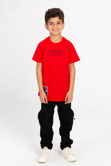 Boy's Graphic Print Short Sleeve T-Shirt