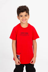 Boy's Graphic Print Short Sleeve T-Shirt