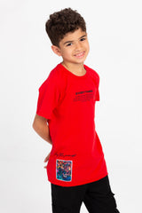 Boy's Graphic Print Short Sleeve T-Shirt