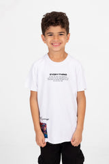 Boy's Graphic Print Short Sleeve T-Shirt